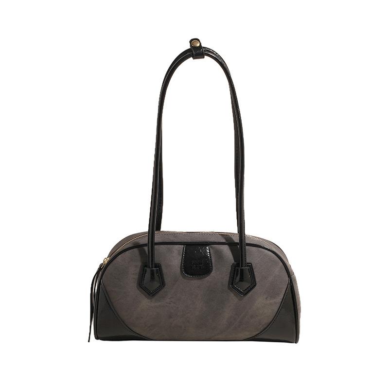 

Fashion Casual Large-capacity Bag, New Women s Bag, Fashion Bag, Contrasting Color Commuter Shoulder Bag. чорний