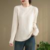 Pullover for Women Cotton Oversize Fleece Thickened Loose Round Neck Casual  Long Sleeve Top