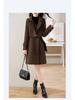 Women's Gray Wool Suit: 2025 Autumn/Winter High-End Fashion Coat Dress Set