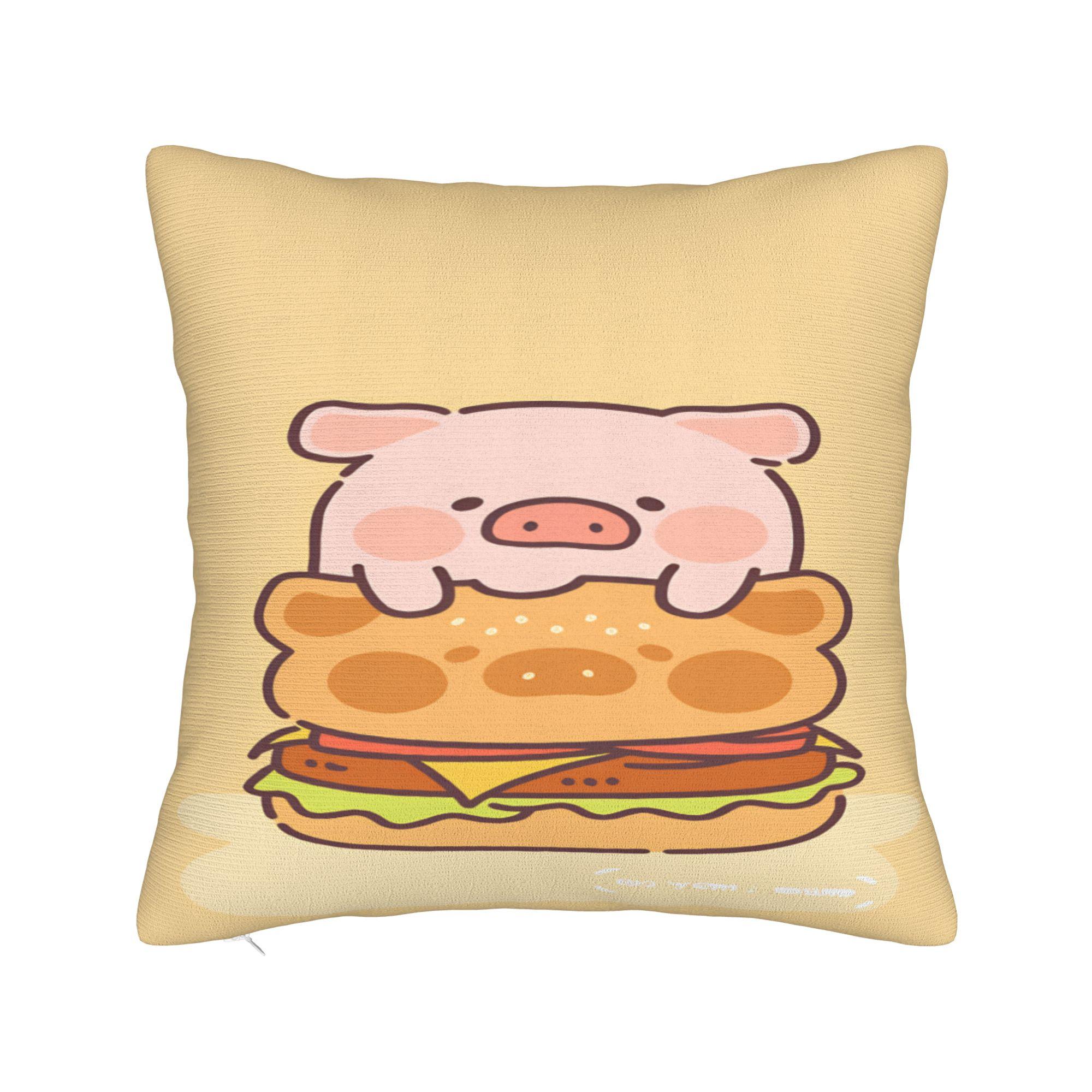 Наволочка L-Lulu Pig Модная наволочка для дивана Домашний декор Наволочки 12x12Inch