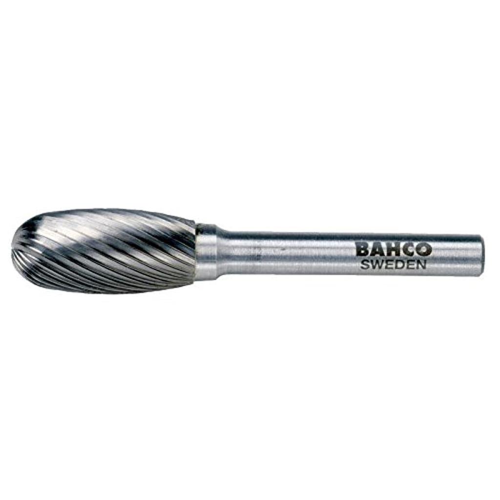 BAHCO Carbide Bur, Egg-Shaped Carbide Rotary Bur, Double Cut, BAHE1018M06X