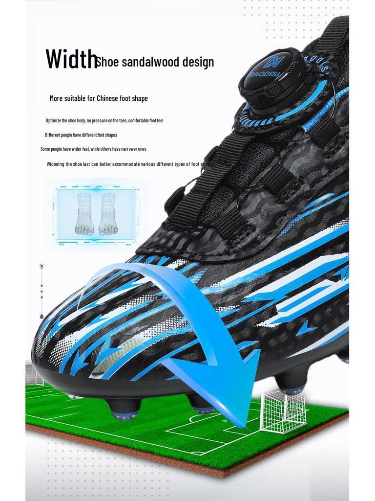 Cross-Border TF Studded Children's Football Shoes for Primary Students – AG Rotating Button for Training