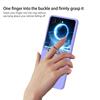 Hard PC Phone Case With Metal Ring Holder For Samsung Galaxy Z Flip 8 7 6 5 4 3 Flip7 FE Flip8 5G Shockproof Protective Cover