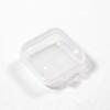 100 sztuk Pudełko do przechowywania wykończeniowe Mini Przezroczyste Kwadratowe Plastikowe Etui Kolczyk Pierścionek