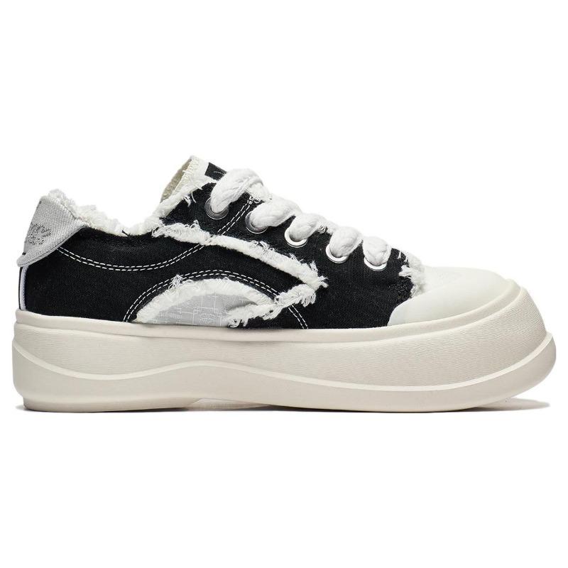Disney X Li-Ning Honey Platform Women's Low-Top Lifestyle Shoes Black White AGCT042-1
