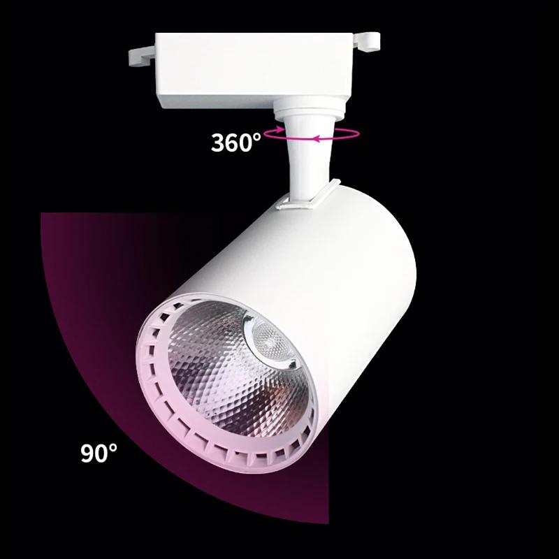 LED Track Light 16 Colors RGB Stage Lighting Fixture 110V 220V Rail Ceiling Spot Led Lamps Neon Bar KTV Top Decor Track Lighting