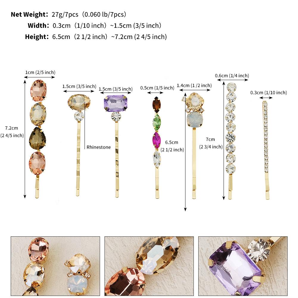 Upscale Luxurious Crystal Zircon Hair Clip Temperament Elegant Wild Hair Pins Leisure Prom Street Beat Personality Retro Hair