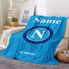 Custom Name Napoli Theme Printed Blanket Perfect For Couch Bed Travel Outdoor Use Machine Washable Cozy Durable