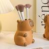 Cute Capybara Pen Holder Makeup Brush Organizer Perfect For Office Desk Decor And Creative Storage Solution Pen Holder For
