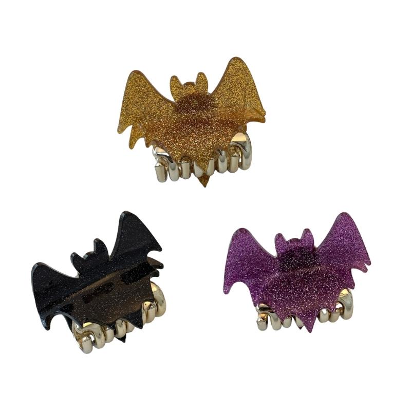 Halloween Style Bat Wing Shape Woman Teens Ponytail Hair Claw Delicate Hair Clip Anti-slip Taking Photo Hair Accessories