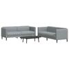 VidaXL Set of 2 Sofas, Sofa Chair with Armrests and Backrest, Living Room Furniture, Modern, 3209238