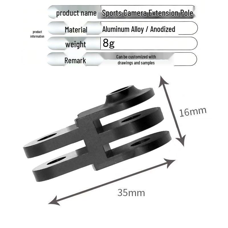 GoPro Hero Extension Arm & Joint Mount Kit - Aluminum Alloy Fixing Base