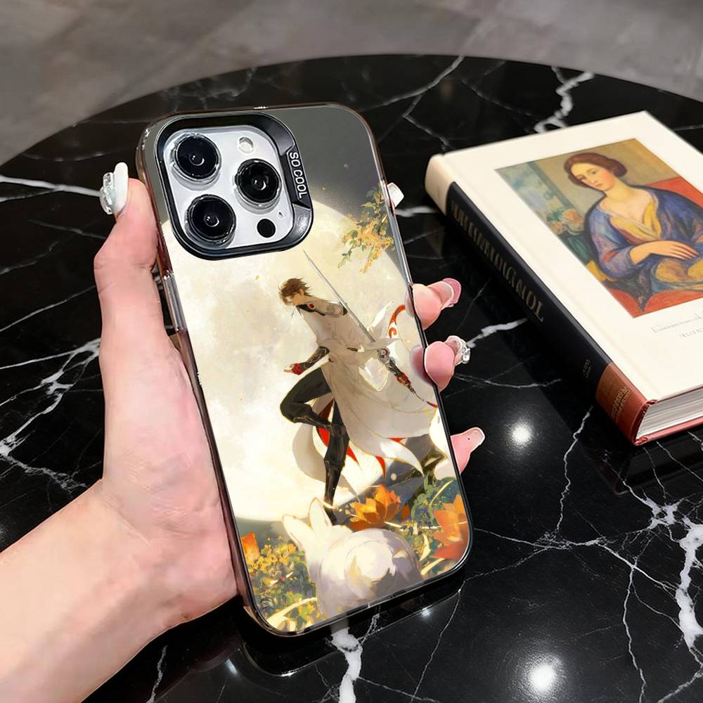 H-Honor of K-Kings Li Bai-es  Phone Case For iPhone 17,16,15,14,13,12,11 Plus,Pro Max,XS,Colorful Silver Black Cover