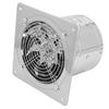 6 Inch Metal Exhaust Fan with Switch and Check Valve 500m³ h Wall Mounted Vent Fan for Garage Kitchen Bathroom Chicken