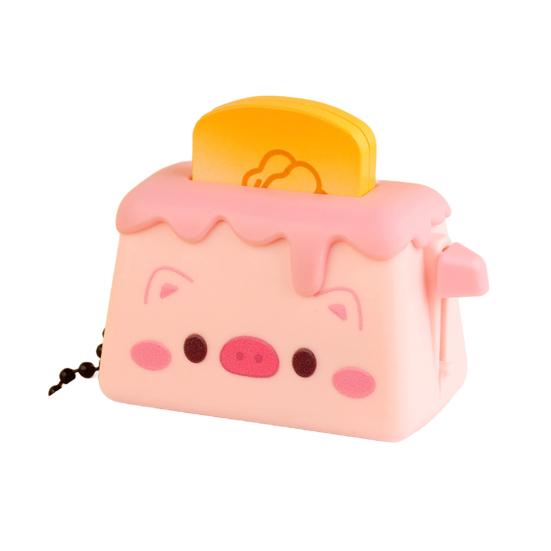 

Брелок Мультяшный Узор Выдвижная Кнопка Дизайн Хлеба Портативный Шарм для Сумки Чемодана Аксессуар для Школьного Рюкзака розовый