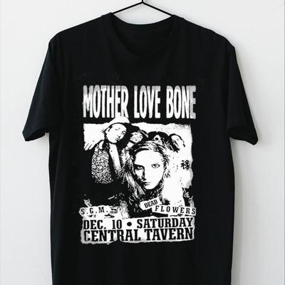 Mother Love Bone Band Cotton Black All Size T Shirt