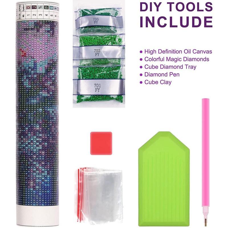 5D Diamond Painting Rainbow Sweet Cool Y2K Girly Style Decoration DIY Full Diamond Mosaic Inlaid Cross Stitch Set Gift