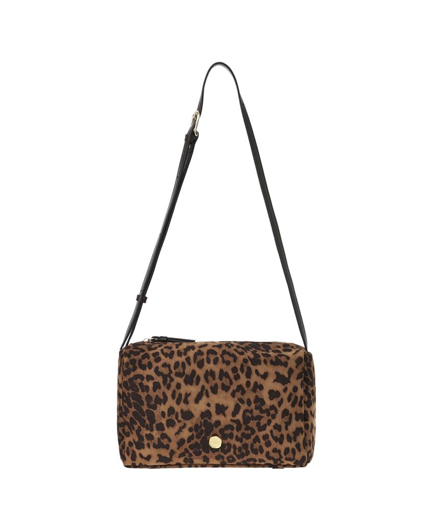 Tooamo Bella Suede Box Bag Leopard