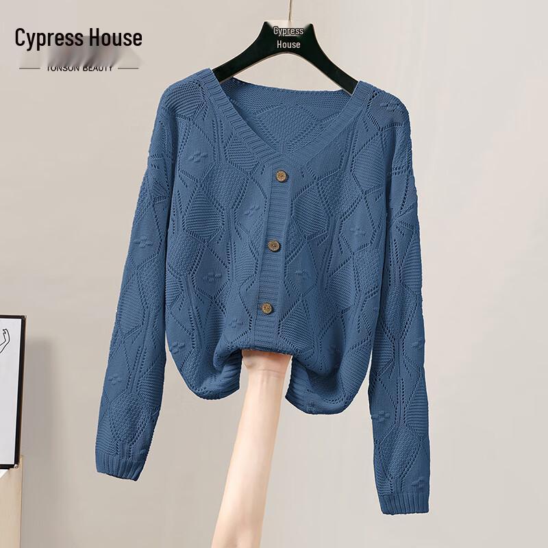 

Women s Hollow Knit Long Sleeve Top One Size