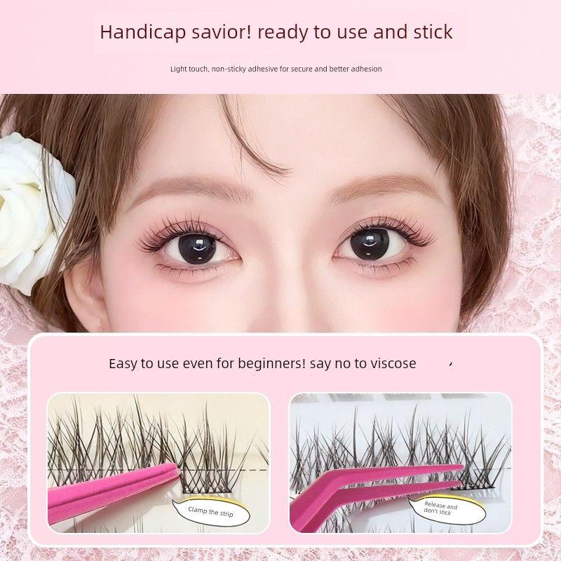 Anti-Stick Glue Tweezers for False Eyelashes, Suitable for Eyelash Extensions, Eyelash Curler