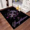 Zodiac Sagittarius Floral Pattern suitable as a non-slip mat for the living room or bedroom sofa