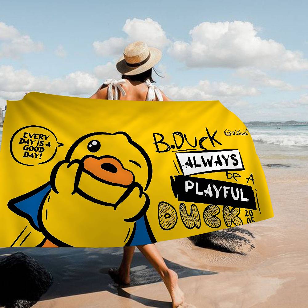Brand B-B D-Duck Beach Towel Colorful Bath Towels for Girl Microfiber Quick Dry Sand Free Beach Yoga Spa Gym Pool
