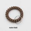 Matte Plastic Anti-Lost Spring Coil Cord Keychain and Hair Tie Bracelet