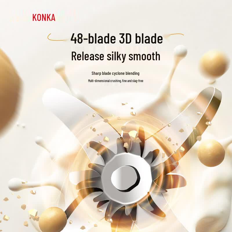 KONKA 1.2L Automatic Multifunction Soy Milk Maker KDJJ-1502E-W CN Plug (adapter Included)