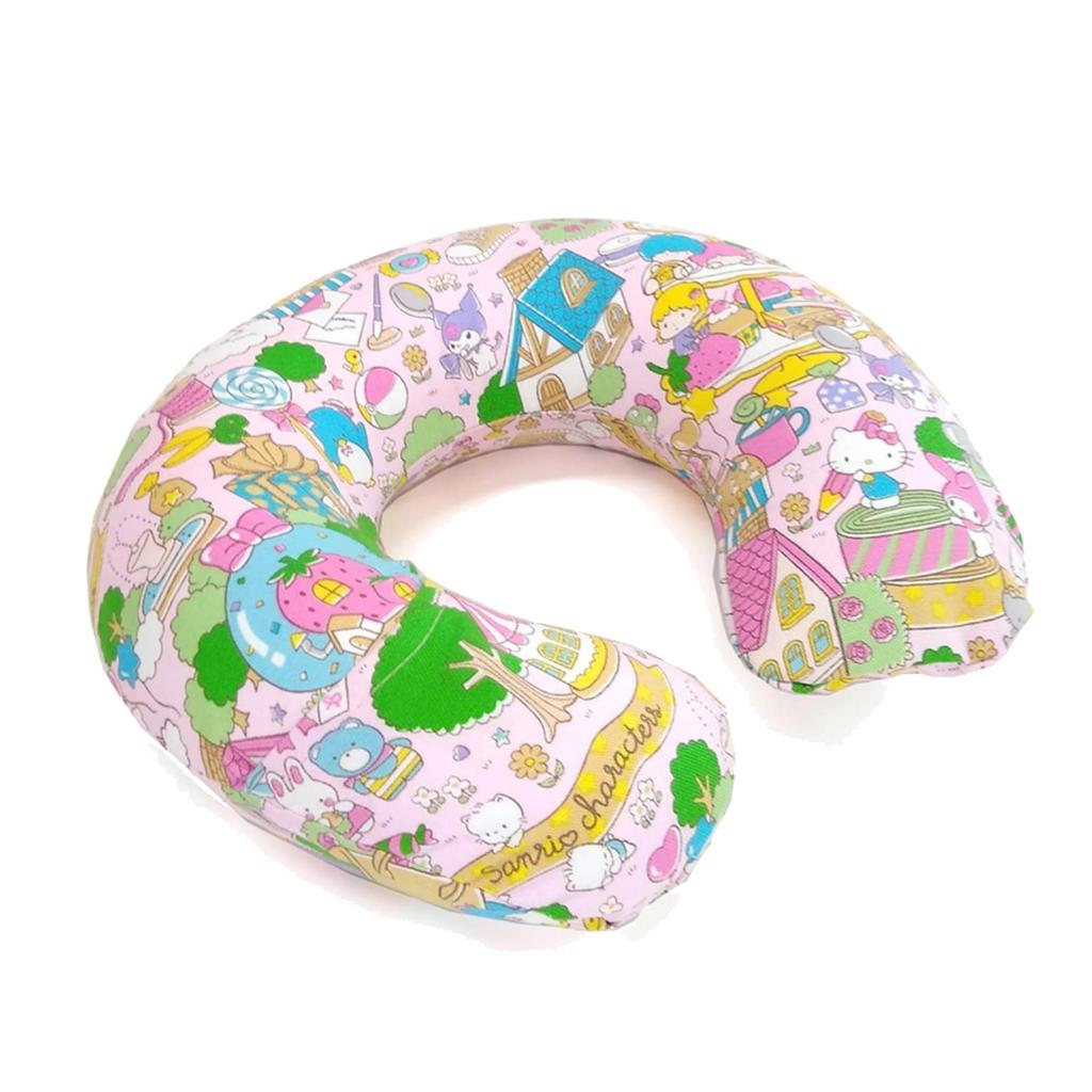 SANRIO Characters Neck Made in Pop Character For Women and Children Pillow, Air, Travel, Portable, Compact, Japan, Stylish, Colors, Mini, Cute,