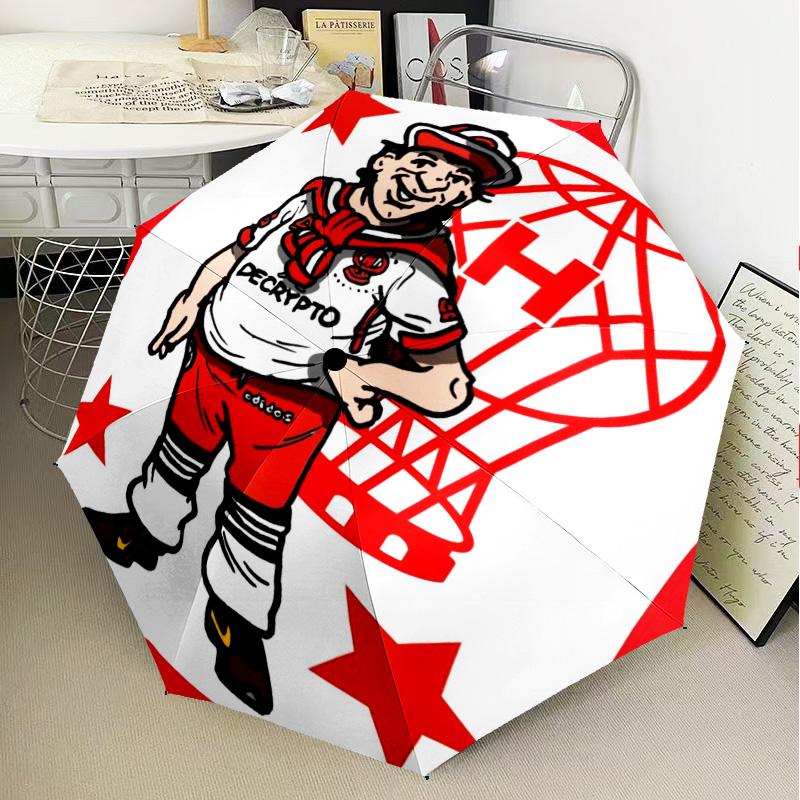 Club Atletico Umbrella Folding umbrella, automatic umbrella 8-Frame for Travel, camping Use Gift for Halloween Christmas