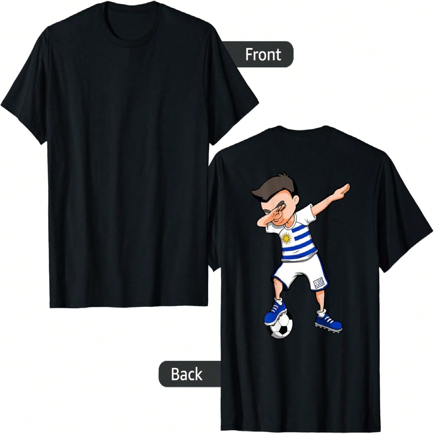 Dabbing Soccer Boy Uruguay Jersey Uruguayan Football Lovers T-Shirt S разноцветный