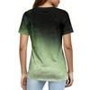 Camiseta casual de manga corta con cuello en V para mujer con estampado de letras Gráfico 250 Años de Libertad Camiseta ligera cómoda para el uso diario