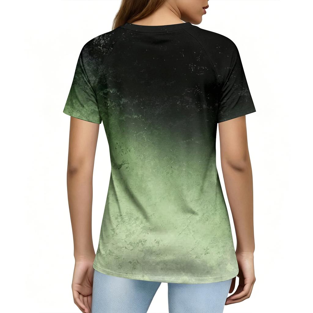 Camiseta casual de manga corta con cuello en V para mujer con estampado de letras Gráfico 250 Años de Libertad Camiseta ligera cómoda para el uso diario