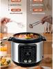 6L Explosion-Proof Pressure Cooker: Thickened, Large Capacity, Multifunctional with Preset Timing for Household Use