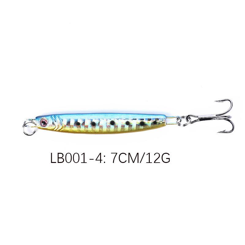 Lure Bait Jig7CM12GLong Casting Special Bass and Red Snapper Hard Bait for Deep Sea Fishing