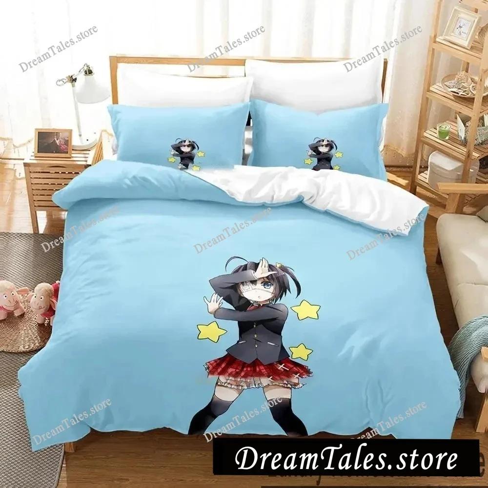 Anime Love, Chunibyo & Other Delusions Bedding Set Boys Girls Twin Queen King Size Duvet Cover Pillowcase Bed Boys Adult741
