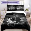 Fc Crest Design Printed Pattern Duvet Cover Set – includes 1 duvet cover and 2 matching pillowcases Bedroom decor Christmas gifts