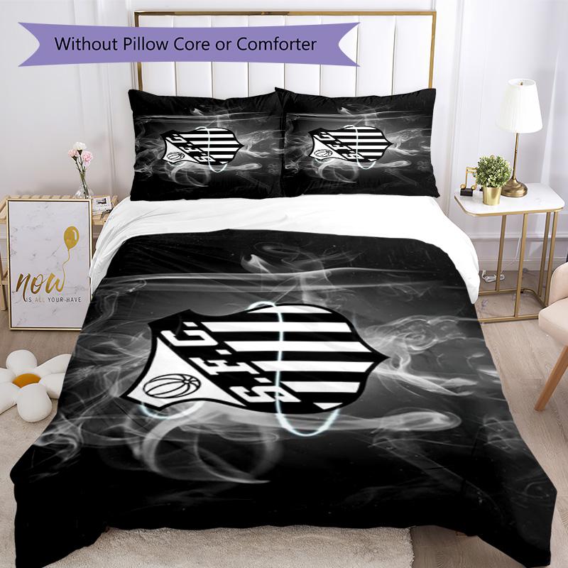 Fc Crest Design Printed Pattern Duvet Cover Set – includes 1 duvet cover and 2 matching pillowcases Bedroom decor Christmas gifts