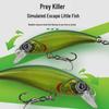 60mm 5g Vibrating Sinking Minnow Lure with Treble Hook for Bass and Asp Fishing