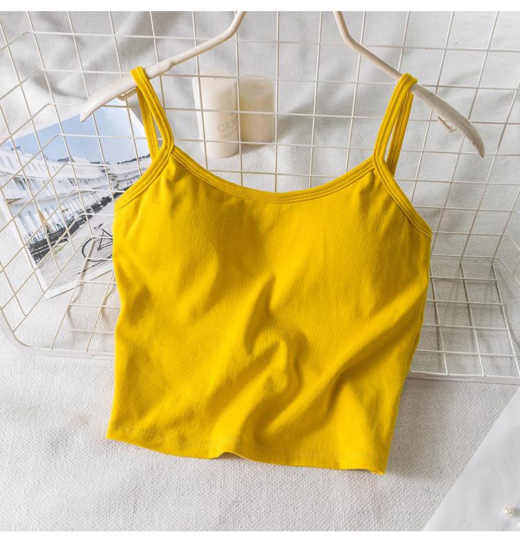 Sonnenbad Damen Rückenfreies Tanktop mit Brustpolstern - Energie tanken und kühl bleiben