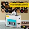 Ultrasonic Vinyl Record Cleaner 6L 40kHz Vinyl Ultrasonic Cleaning Machine Knob Control Record Ultrasonic Cleaner 4 Records Vinyl Sonic Cleaner