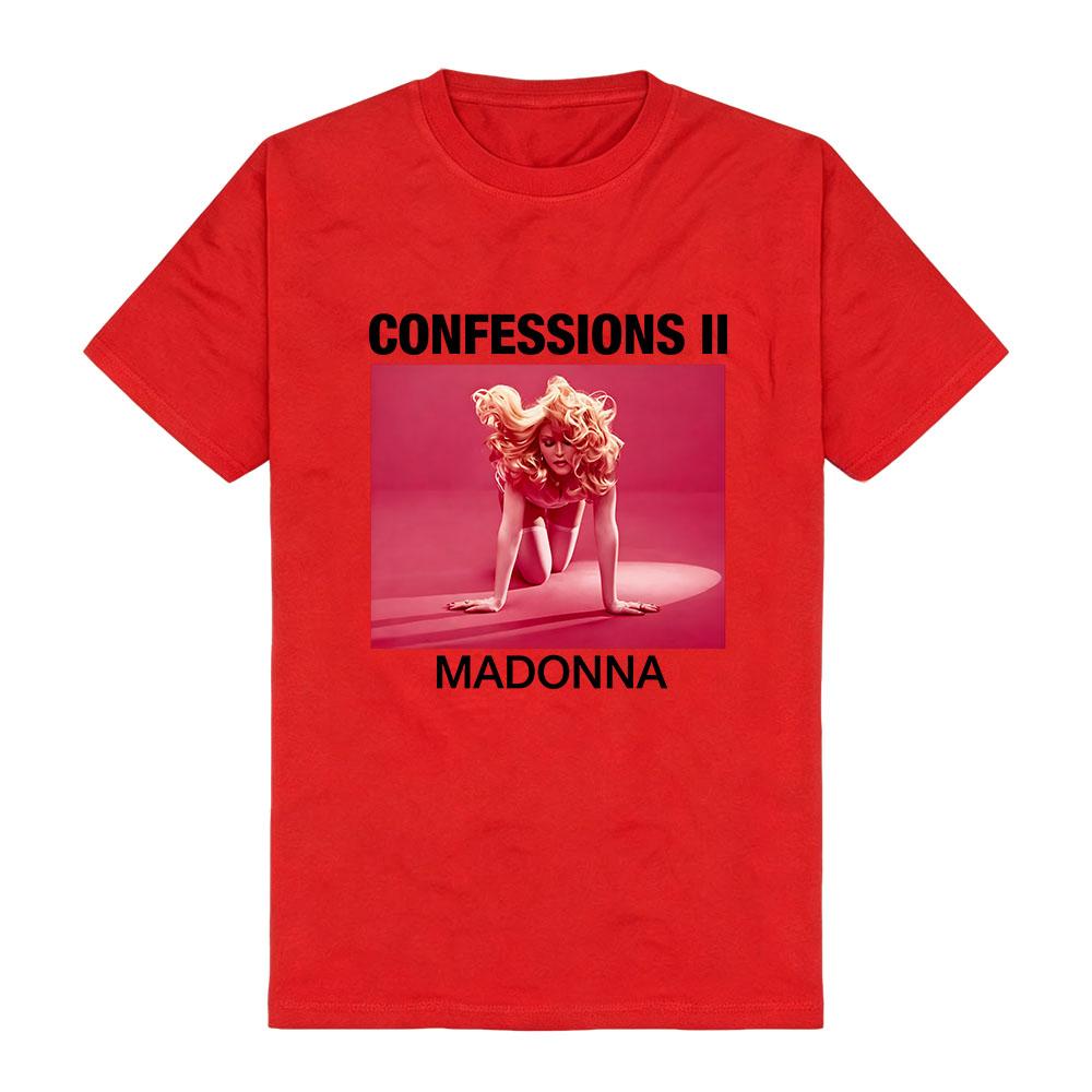 MADONNAA CONFESSIONS II PRIDE TEE O-neck Short Sleeve Cotton Female T-shirt Casual Summer Unisex Streetwear Graphic Print Merch