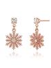 14K Schnee Bling Ohrringe (Goldene Anstecknadel) ELGPEE419