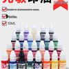 Photosensitive Quick-Dry Stamping Ink - 10ml Red, Black, Blue, Purple Ink for Stamp Pads