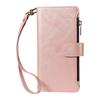 iPhone 18 PRO MAX Leather Grain Case with 9-Card Zipper Wallet Style, Apple 17E Protective Cover KT