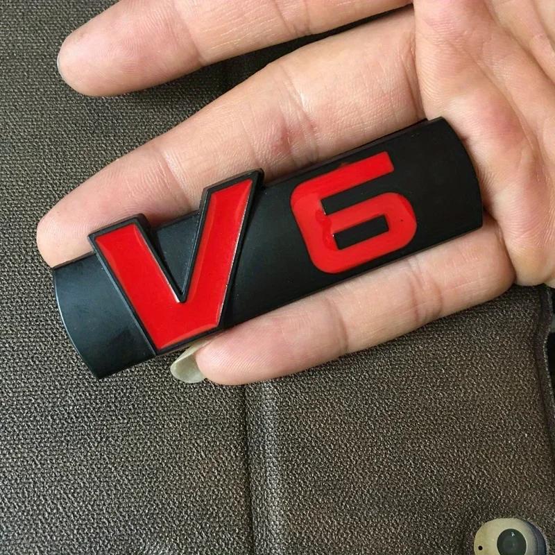 Make Your Car Stand Out with These V6 Logo Car Stickers!