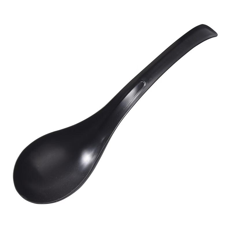 OIMG Disposable Plastic Long-handled Soup Spoons