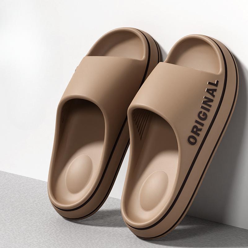 Sommartofflor för män och kvinnor med EVA-mjuk botten, molniga sandaler, lätta strandskor, lämpliga för inomhus- och utomhusbruk
