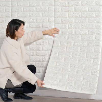 5mx70cm 3D DIY Brick Wall Stickers Decor Self-Adhesive Wallpaper for Kid Room Bedroom Kitchen Home Wallcovering Decor