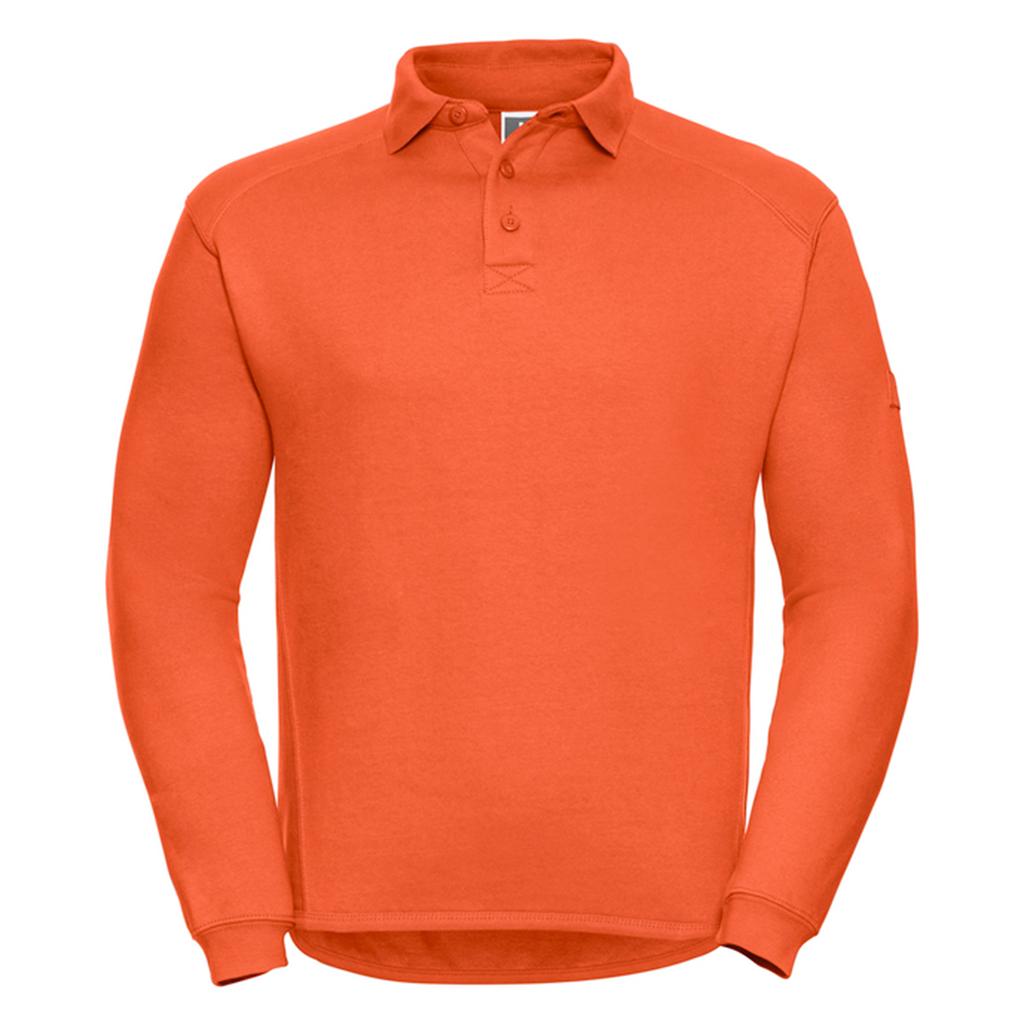 Russell Collection Mens Heavy Duty Collared Work Sweatshirt